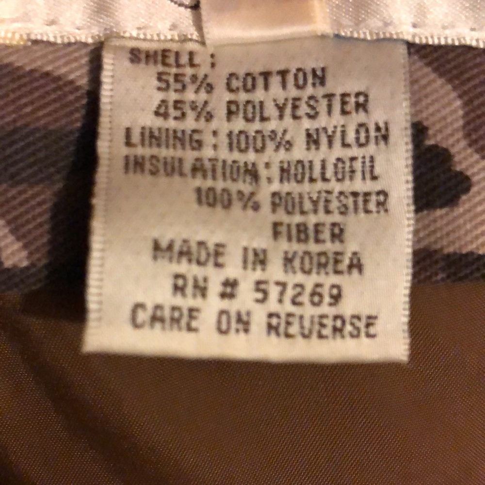 Men's Insulated Camo Puffer Jacket - Brown/Green - Picture 6 of 16